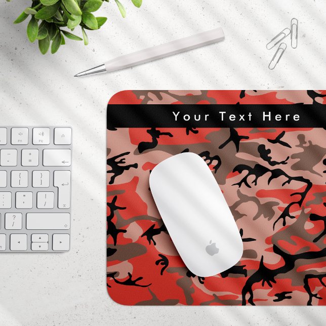 Red and Brown Camo, Camouflage, Military, Army Mouse Pad (Creator Uploaded)
