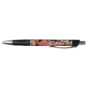 Red and Brown Camouflage, Military, Army Pen