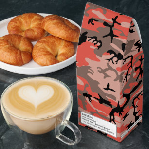 Red and Brown Camouflage, Military, Army Roasted Coffee