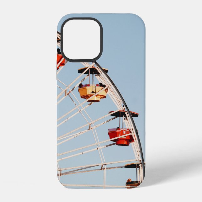 Red and brown carousel iphone case (Back)