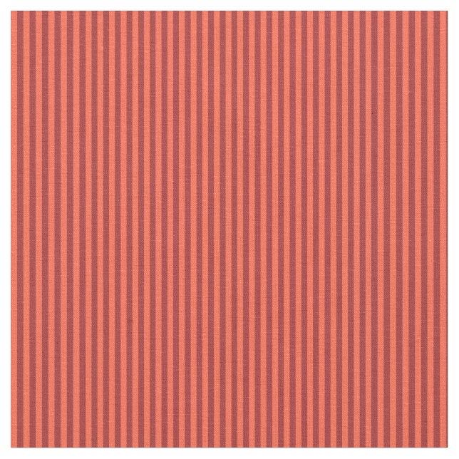 Red and Brown Colored Striped Pattern Fabric (Close Up)