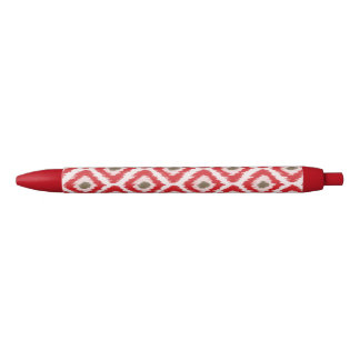 Red And Brown Ikat Pattern Pen
