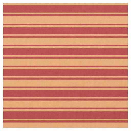 Red and Brown Lined Pattern Fabric
