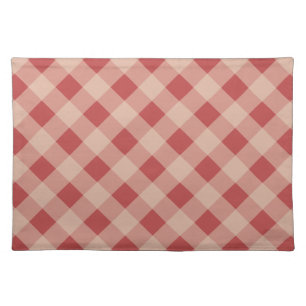 Red and Cream Gingham Placemat