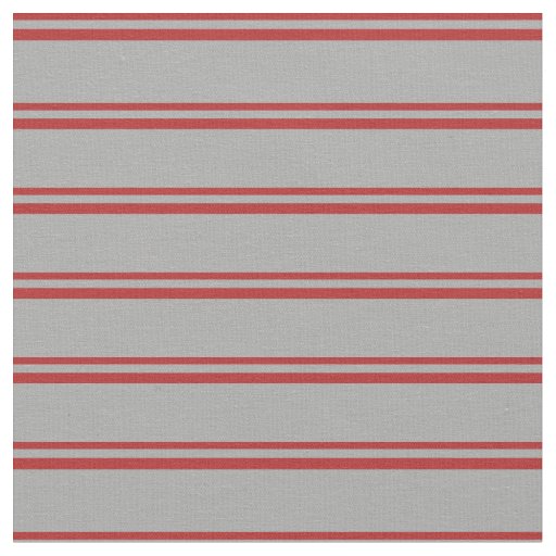 Red and Dark Gray Stripes Fabric