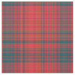 Red and Dark Teal Plaid Fabric