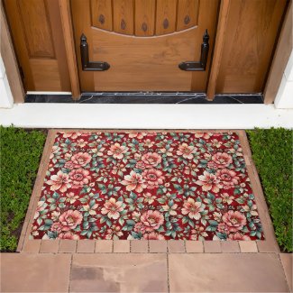 Red and Evergreen Holiday Floral