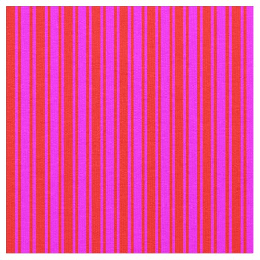 Red and Fuchsia Pattern of Stripes Fabric