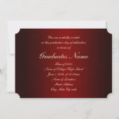 Red And Gold 2024 Graduation Invitation 