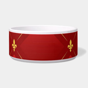 Red and Gold Art Nouveau Bowl