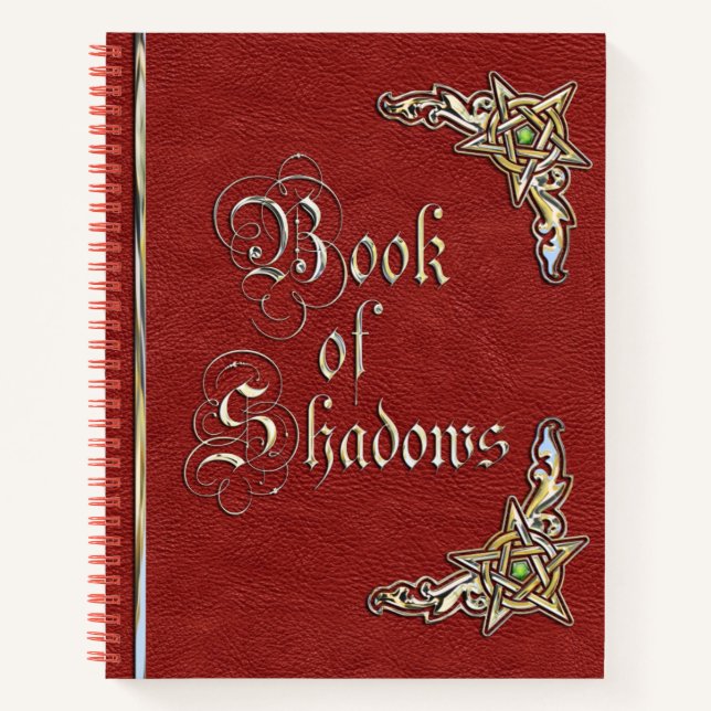 Red and Gold Book of Shadows (Front)