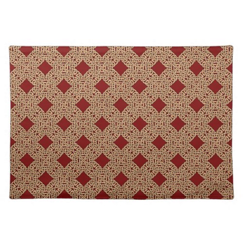 Red and Gold Celtic Knots Placemat
