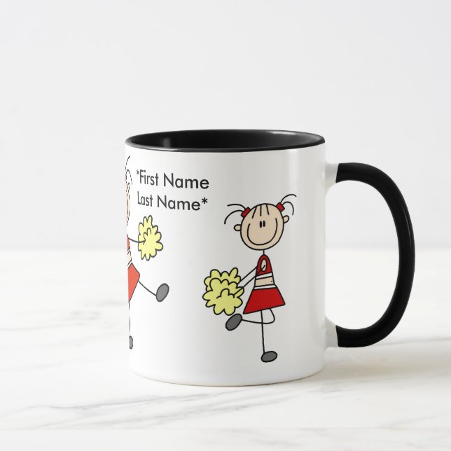 Red and Gold Cheerleader Mug (Right)