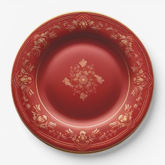 Red and Gold Christmas Elegance Dinner