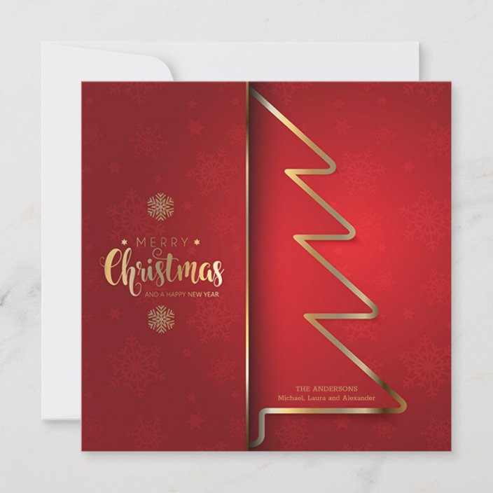 Red and Gold Christmas Invitation | Zazzle.com