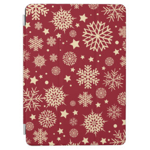 Red and Gold Christmas Snowflakes   iPad Air Case