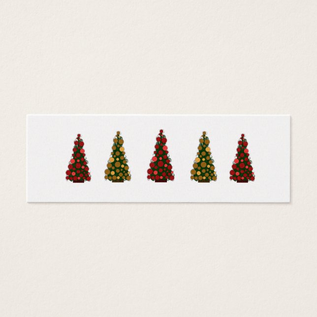 Red and Gold Christmas Tags (Front)