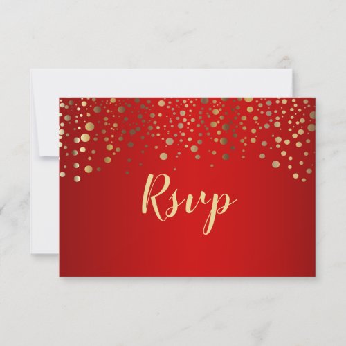Red and Gold Confetti Dots _ RSVP