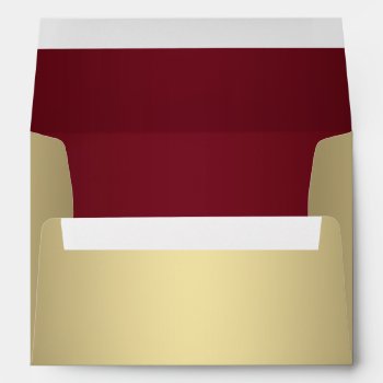 Red And Gold Envelope by decembermorning at Zazzle
