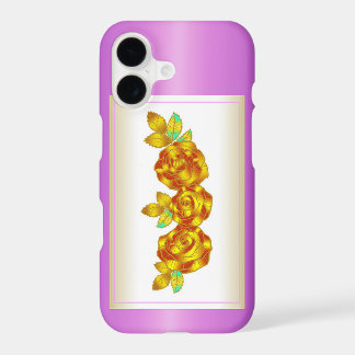 Red and Gold Flower Design Gift iPhone 17 Case