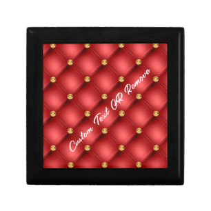 Red and Gold Gift Box Personalized Text Name