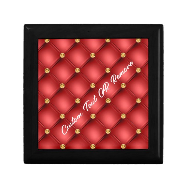 Red and Gold Gift Box Personalized Text Name (Front)