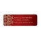 RED AND GOLD INDIAN INSPIRED ADDRESS LABELS