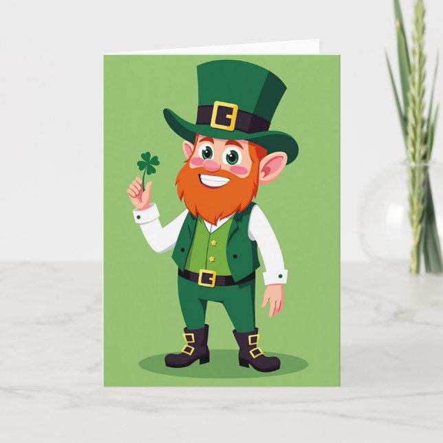 Red And Gold Luck Card (Front)