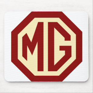 Red and Gold MG Logo Mousepad