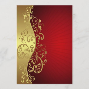 Red and Gold Multipurpose Invite
