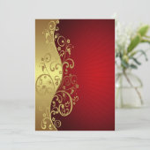 Red and Gold Multipurpose Invite (Standing Front)
