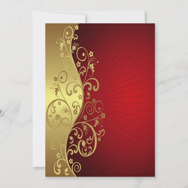 Red and Gold Multipurpose Invite (Front)