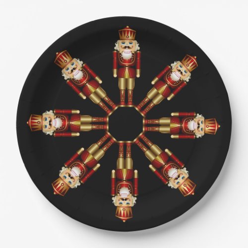 Red and Gold Nutcracker Dinner Plate