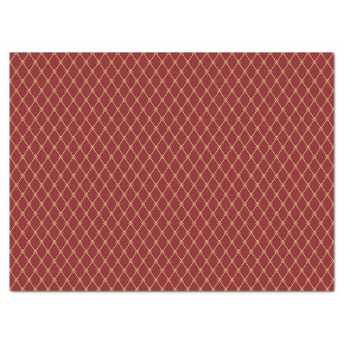 Red and Gold Pattern Tissue Paper