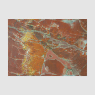 Red and Gold Pertrified Wood Tissue Paper