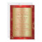 Red and Gold Snowflakes Wedding Invitation