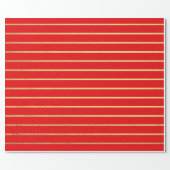 Red and gold stripe wrapping paper (Flat)