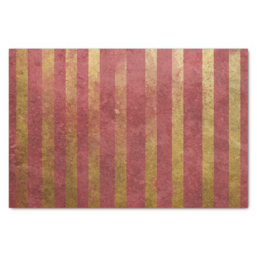 Red and Gold Vintage Tissue Paper