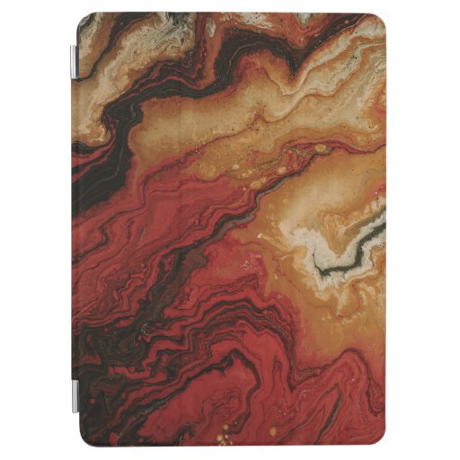 RED AND GRAY ABSTRACT WALLPAPER iPad AIR COVER