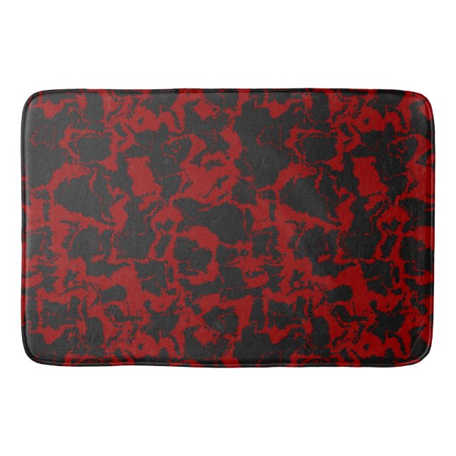 Red and Gray   Bath Mat (Front)
