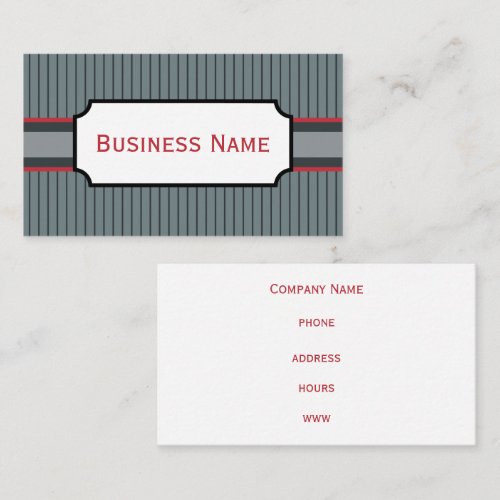 Red and Gray Business Card