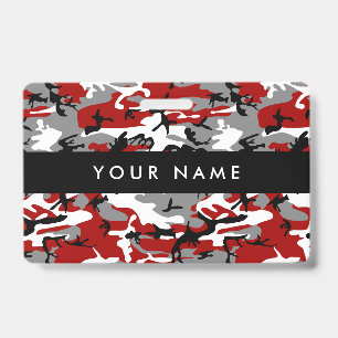Red and Gray Camo, Camouflage, Military, Army Badge