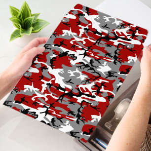 Red and Gray Camo, Camouflage, Military, Army Envelope Mailers