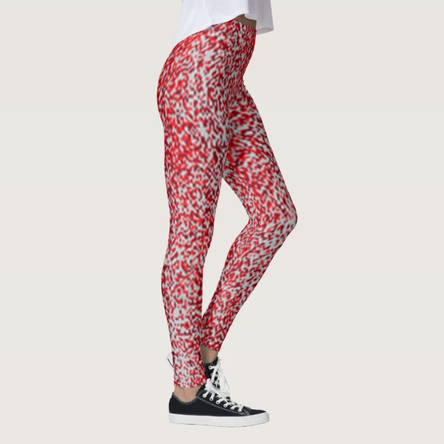 Red and Gray Dots  Leggings (Right)