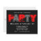Red and Gray Grunge Birthday Party