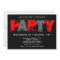 Red and Gray Grunge Birthday Party