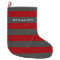 Red and Gray Rugby Stripes with Custom Name