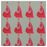 Red and Gray Smart Posh Design Fabric