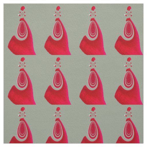 Red and Gray Smart Posh Design Fabric