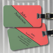 Red and Green 45 Degrees Minimalist